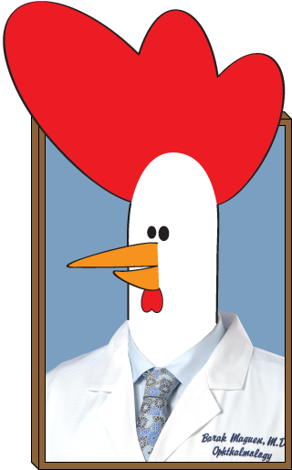 Barak as a chicken
